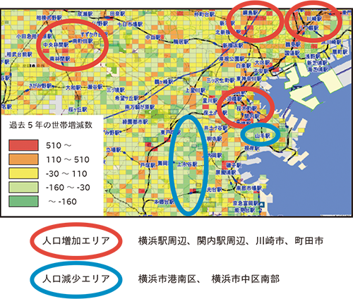 自社顧客を地図上に落とし込む：イメージ