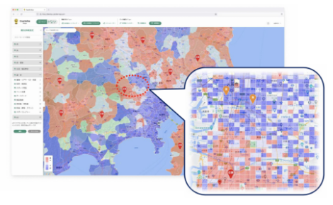 Custella Maps 画面例